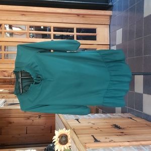 Green tunic dress